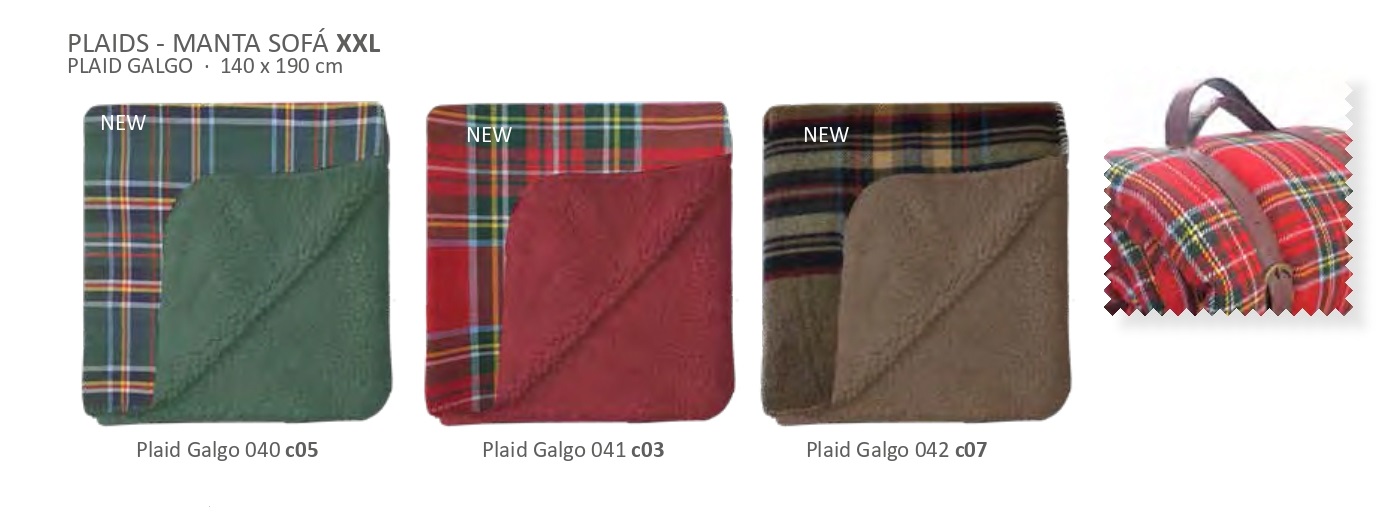 colorido plaid galgo de manterol